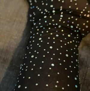 🔥3For25$🔥| Black Rhinestone Sheer Tights